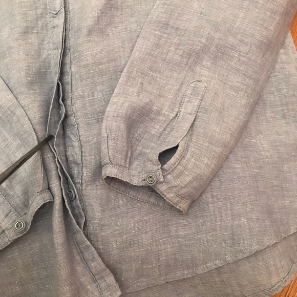 JM Collection Linen Top - Picture 6 of 7